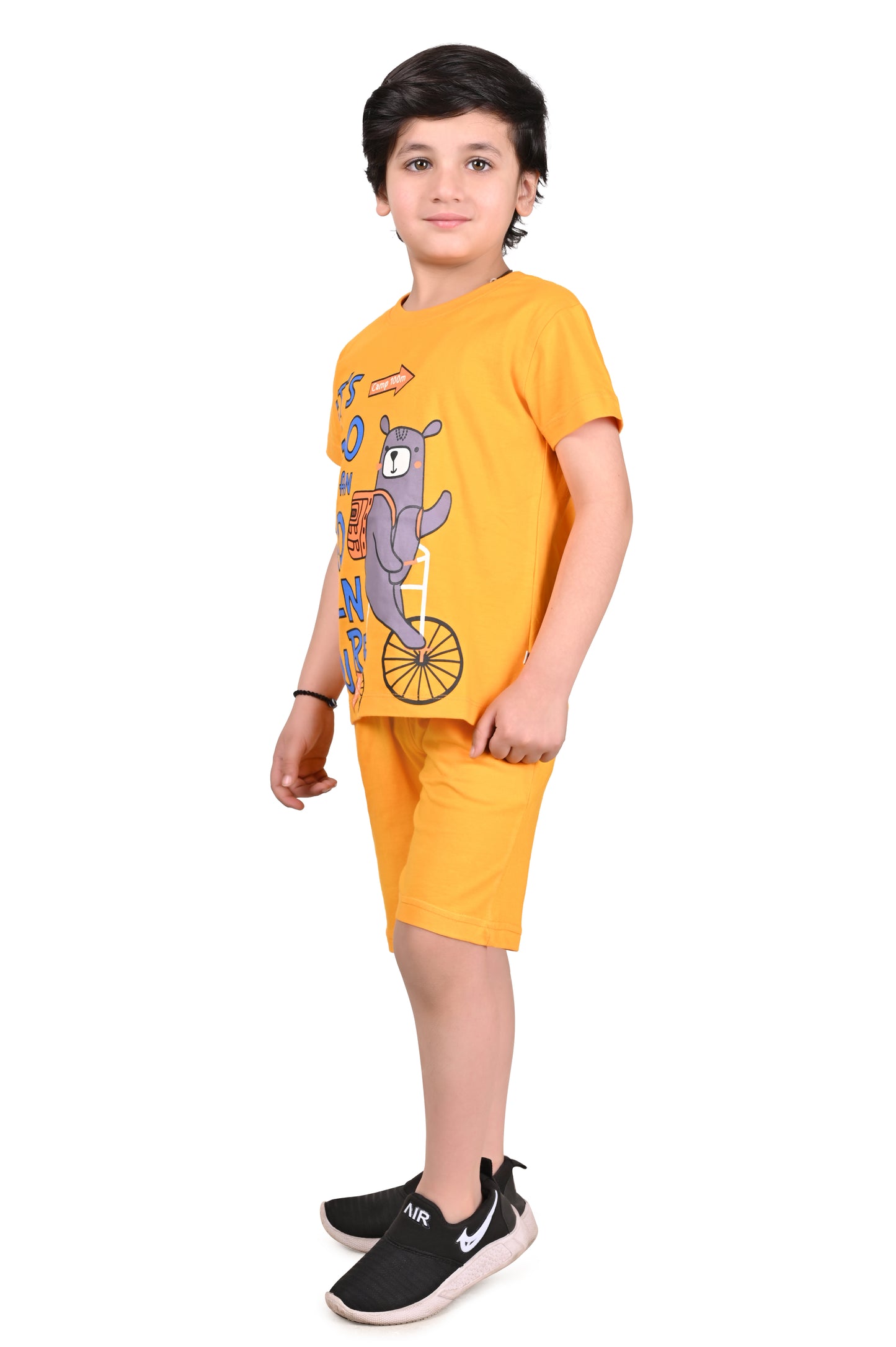 Boys' Mustard Yellow Adventure Print Co Ord-Set