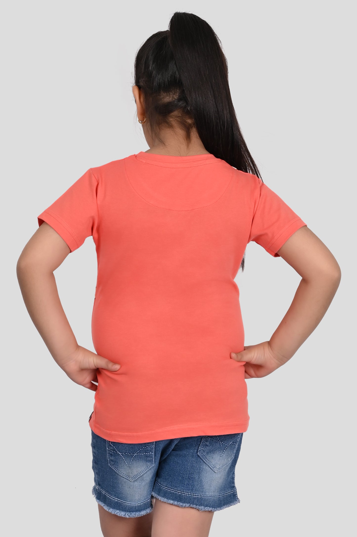 Peach Printed T-Shirt