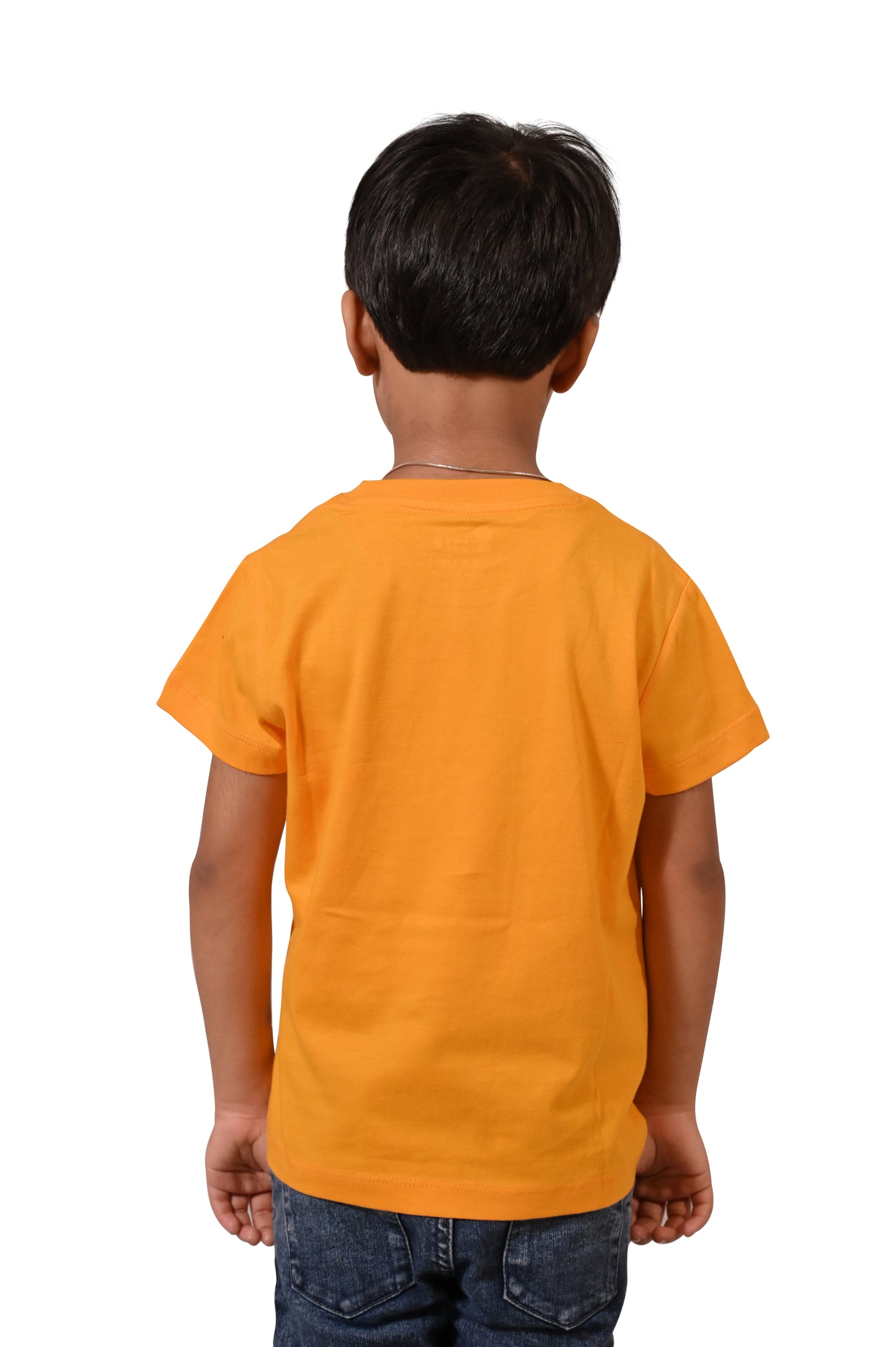 Beblakids Casual Yellow Printed Tee Boys Half Sleeve T-Shirt