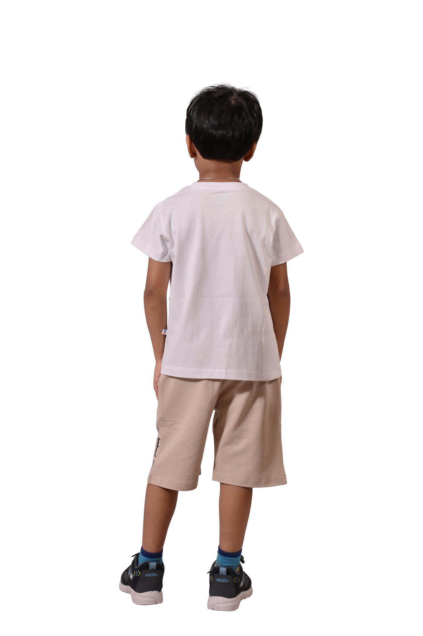 Off White & Beige Co-Ord Set for Boys Perfect Casual Outfit