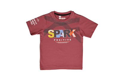 Couleur Pink Printed Casual Half Sleeves Boys Regular Fit T-Shirts